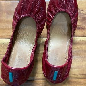 Tieks foldable flats Ruby Red patent 8